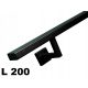 Wandgeländer 40x20mm: Schwarz, Weiß, Graphit