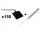  Freistehendes Schild schwarz 105 x 44 cm 20 Stk.