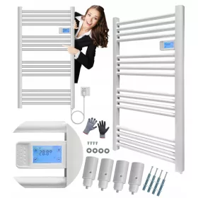    Elektrischer Badheizkörper Elektrischer Badheizkörper 500 W Wandmontage 500 W 540 x 960 mm weiß