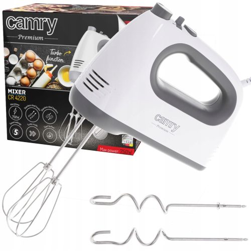  CAMRY PREMIUM Handmixer CAMRY PREMIUM Weißer Handmixer 750 W schwarz