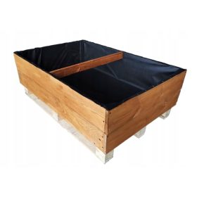  Mini-Gewächshaus 125 cm x 84 cm aus Holz