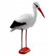 Gartenfiguren und Skulpturen FIGUR GARTENFIGUR STEHENDER STORCH DEKO 78cm