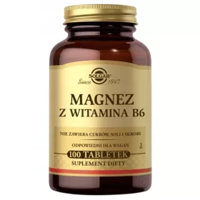   Solgar Magnesium mit Vitamin B6 – 100 pflanzliche Tabletten für Gesundheit und Energie