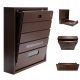 Darco Privatbriefkasten 43,8x39,6x9 cm braun