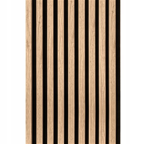 MDF-Lamellen auf Filz – Wand, Decke 42 x 260 cm – EICHE
