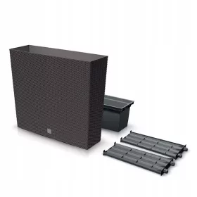    Prosperplast Blumentopf 77 cm x 23,5 x 68,6 cm, Kunststoff in Braun- und Beigetönen