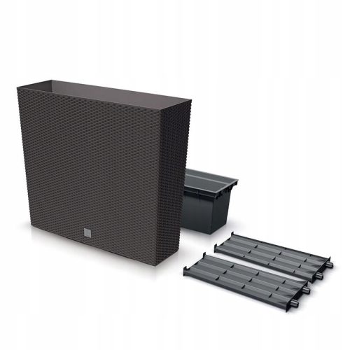  Prosperplast Blumentopf 77 cm x 23,5 x 68,6 cm, Kunststoff in Braun- und Beigetönen