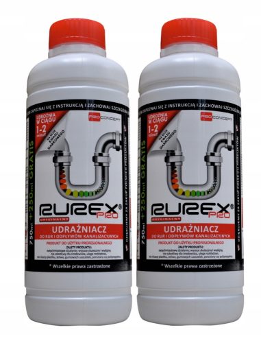 Rurex 1l Flüssigkeit zum Lösen von Rohrverstopfungen