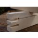 Türrahmen Rechter Balken Fest Natur-Drew 90 - 90 mm helles Holz