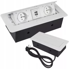  Steckdosenleiste, Tischgerät USB Adelid schwarz