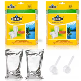    Bakterien für Klärgruben Öko-Kläranlage BIOSANIT Bakterien BIOSANIT x2 Vorbereitung