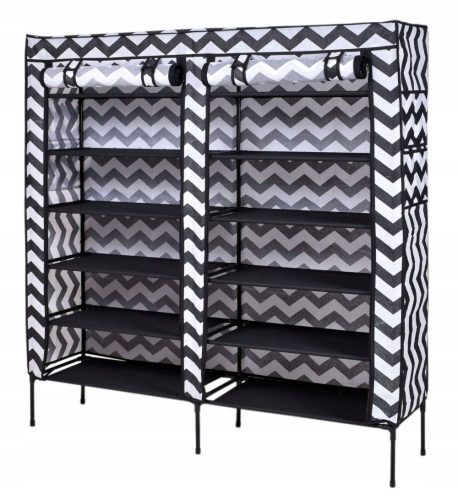  Gockowiak Schuhschrank 110 x 120 x 30 cm schwarz