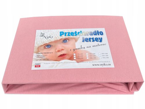  Nyks Jersey-Spannbettlaken 80 x 180 cm