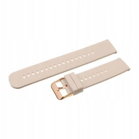  Universelles 20-mm-Silikonarmband, beige teleskopierbar