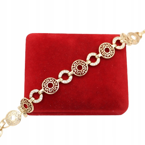  Goldfarbenes ARMBAND aus 316L B548 Chirurgenstahl