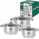 Kochset MG home VERSO Topfset, Edelstahl, 6-tlg.