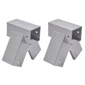  SET MIT 2X VERBINDERN FÜR BALKEN 90X90 SWING grau