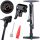  Korbi Standpumpe FAHRRADPUMPE ALUMINIUM SCHWARZ schwarz