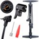  Korbi Standpumpe FAHRRADPUMPE ALUMINIUM SCHWARZ schwarz
