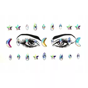  3D-GESICHTSAUFKLEBER SELBSTKLEBENDE KRISTALLE YT40