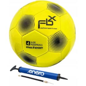   Meteor FBX Fußball, Größe 4 + Enero Handpumpe 5907637336548