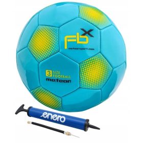   Meteor FBX Fußball, Größe 3 + Enero Handpumpe 5907637336548