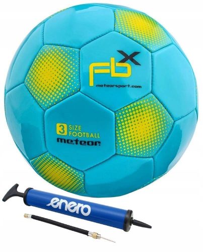 Meteor FBX Fußball, Größe 3 + Enero Handpumpe 5907637336548