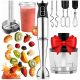  Heckermann Stabmixer STABMIXER 1200W MULTIFUNKTIONALER PREMIUM-MIXER 1200 W Silber/Grau