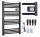  Warmtec elektrischer Badheizkörper 500 W 530 x 960 mm schwarz
