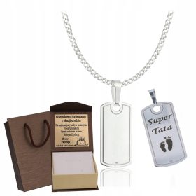    SILBERNE VOLLSTÄNDIGE HERRENRÜSTUNG ERKENNUNGSMARKE PR. 925 KOSTENLOSE GRAVUR