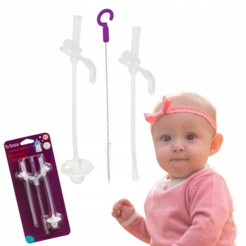  Set mit 2 Ersatzstrohhalmen mit Bürste B.Box BB00525