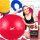  Gymnastikball, 65 cm, mit Übungen auf einem Fitnessball und einer Pumpe