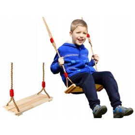 Holzschaukel mit flachem Sitz