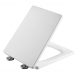 Ramm-Roll-Toilettensitz, weißer Duroplast