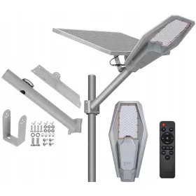    RGR Straßenlaterne 300 W 5000 lm, batteriebetrieben, solarbetrieben