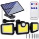  LED-Straßenleuchte 163 W 2000 lm batteriebetrieben