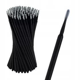  100 x faserfreie Microbrush-Wimpernapplikatoren, 1 mm