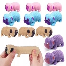  ANTI-STRESS-PUGGED-HUND-Dehnbarer-Streich