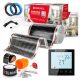  HEIZFOLIEN-SET 12m², Infrarot, Breite 50cm, 220W H1 SCHWARZ