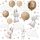  Kinderwandaufkleber Hasen Luftballons Beige
