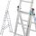 Krause Leiter 7,3 m Aluminium 3 x 11 bis 150 kg