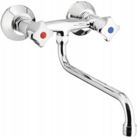  Kfa Standard silberner wandmontierter Küchenarmatur