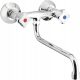  Kfa Standard silberner wandmontierter Küchenarmatur