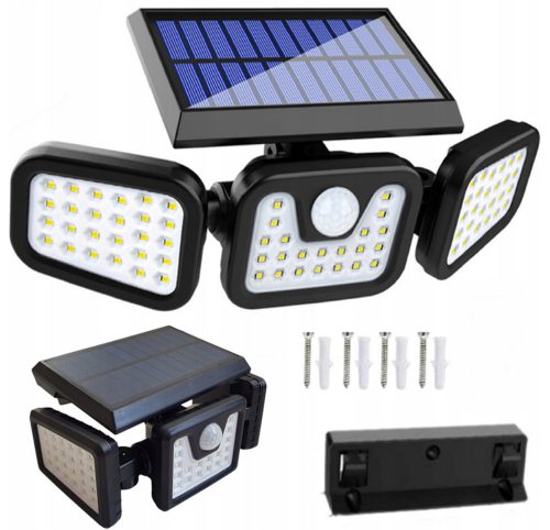 Straßenlaternen für den Garten Straßenlampe 74 W 6000 lm, batteriebetrieben, Solar