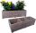  Blumentopf Land of Boxes 40 cm x 14 x 12 cm Holztöne in Grau und Silber