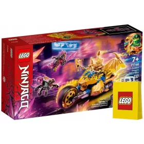    LEGO Ninjago Jays goldenes Drachenmotorrad 71768 + LEGO Papiertüte