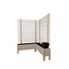  RAW-DREW Blumentopf 124 cm x 124 x 180 cm Holz