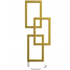    DISCOVERYDOM elektrischer Badheizkörper 300 W 360 x 870 mm Gold