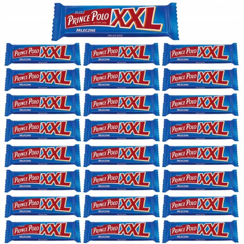Prince Polo Mleczny XXL Waffeln 25 x 50g - Kultiger Knuspergenuss aus Polen