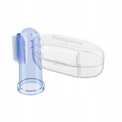  BabyOno Baby-Fingerbürste, blau